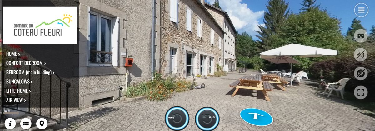 Visite virtuelle d'un hébergement touristique